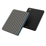Go New York | Blue & Orange Stripes iPad Case