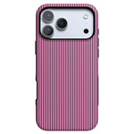 Stripes and the City | Pink & Purple Pinstripe Case - iPhone 17 Pro