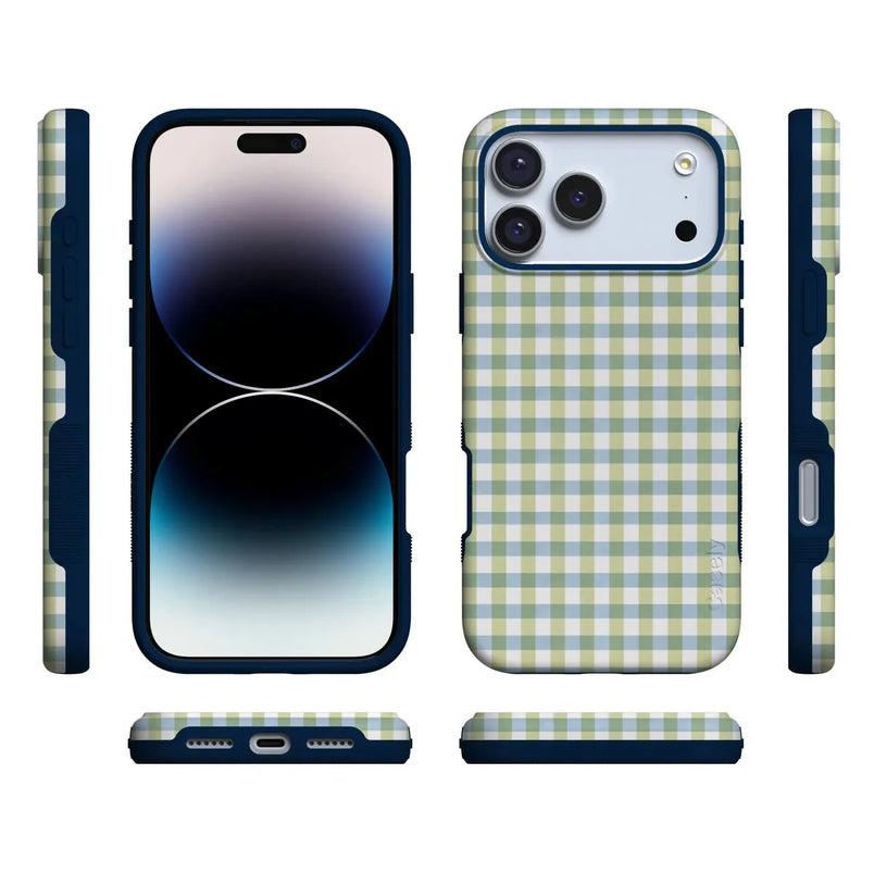 Pastel Picnic | Blue & Green Gingham Case