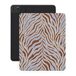 Untamed | Brown & Blue Zebra iPad Case