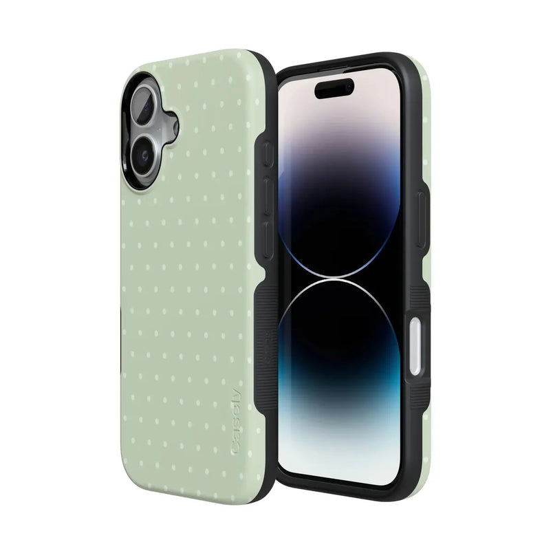 On the Dot | Green Polka Dot Case