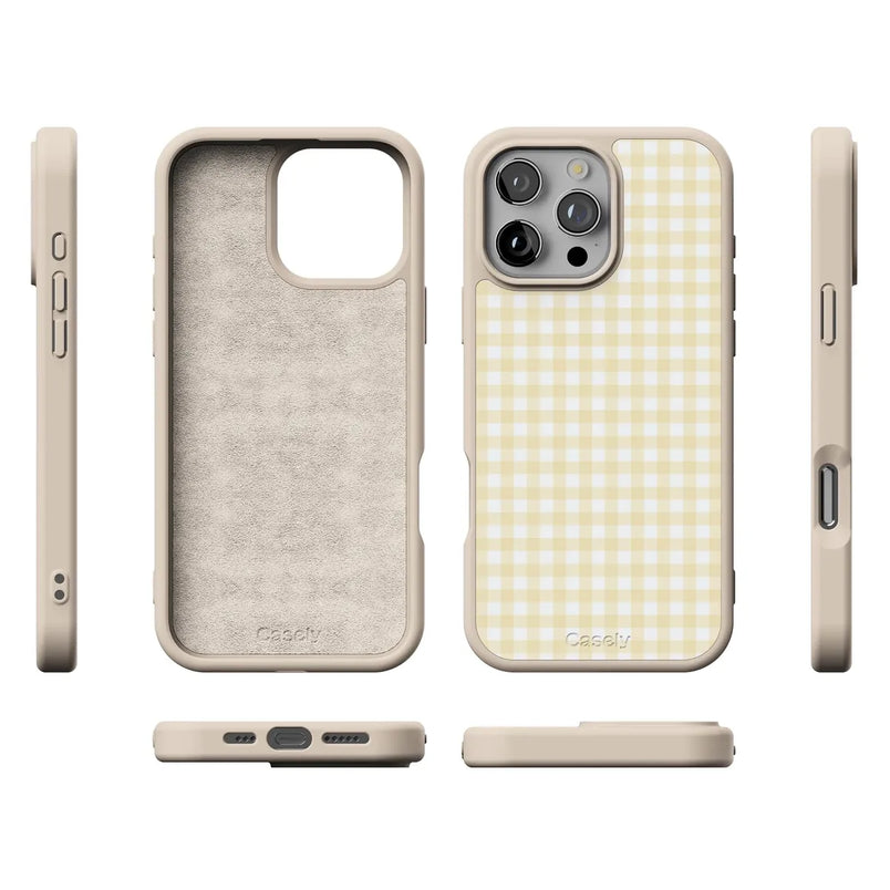 Pastel Picnic | Yellow Gingham Case