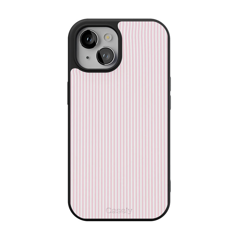Stripes and the City | Light Pink Pinstripe Case - iPhone 15