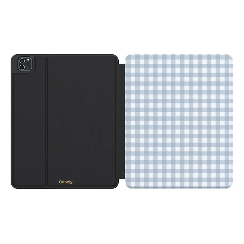 Pastel Picnic | Blue Gingham iPad Case