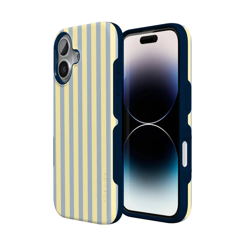 Coastline Stripes | Blue & Yellow Case