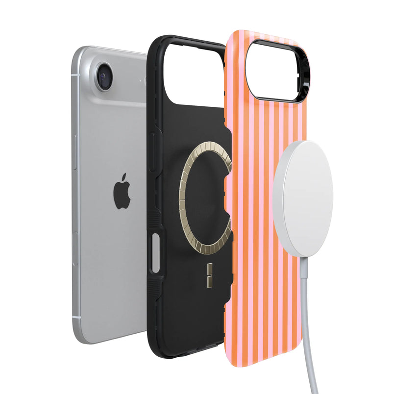 Perfect Stripes | Orange & Pink Stripes Case
