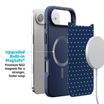 On the Dot | Navy Polka Dot Case