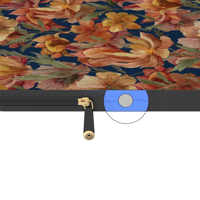 Fallen Gold | Antique Floral Laptop Case