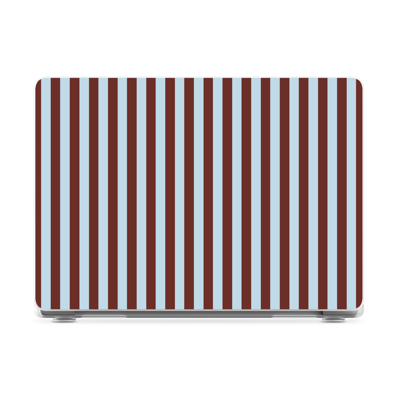 Sunday in Brooklyn | Blue Stripes Laptop Shell