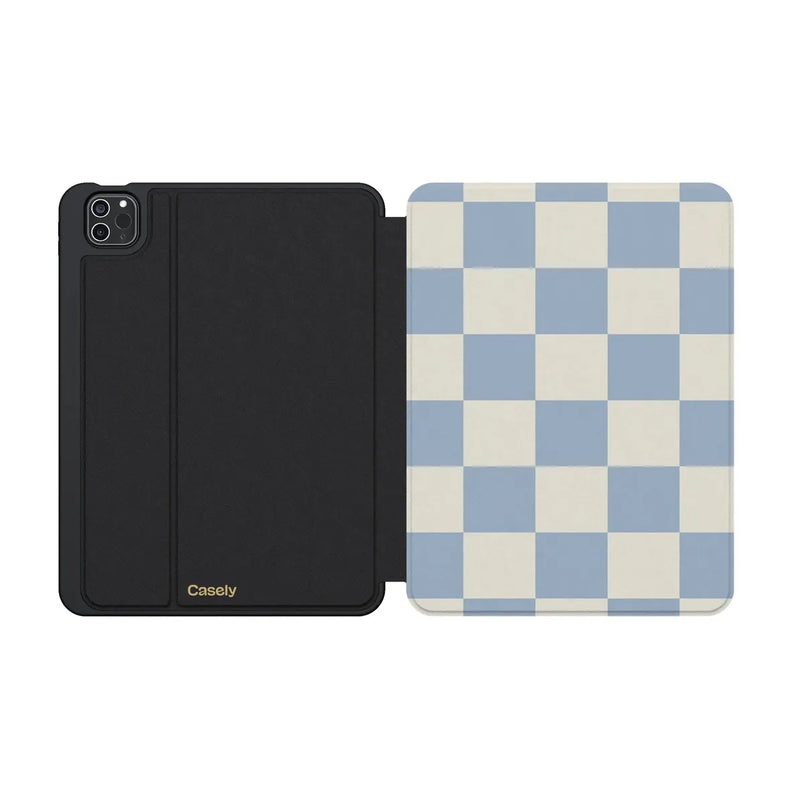 Fit Check | Light Blue Checkerboard iPad Case