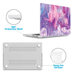 Tie Dying Over You | Purple Marble Laptop Shell