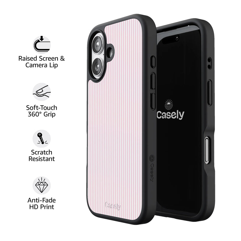 Stripes and the City | Light Pink Pinstripe Case
