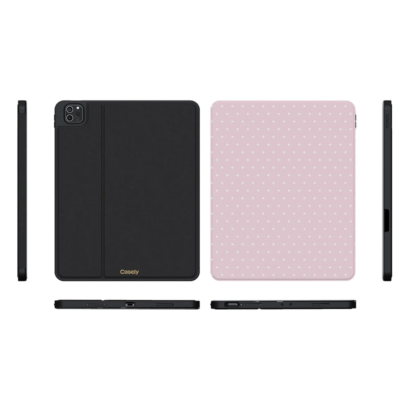 On the Dot | Pink & White Polka Dot iPad Case