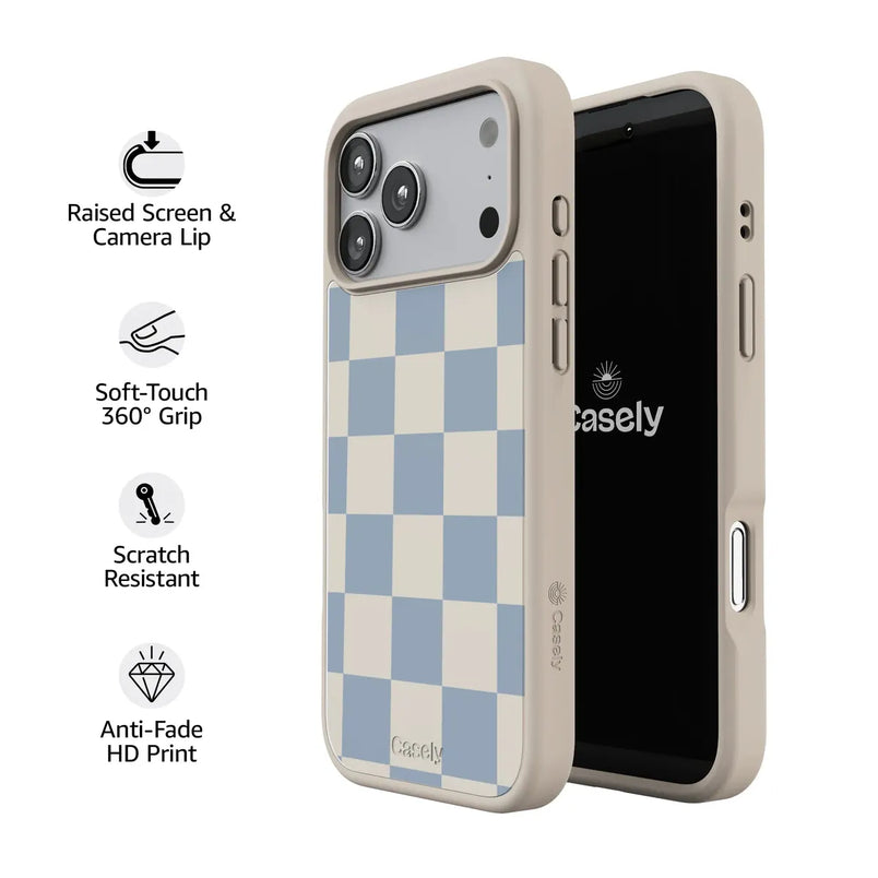 Fit Check | Light Blue Checkerboard Case