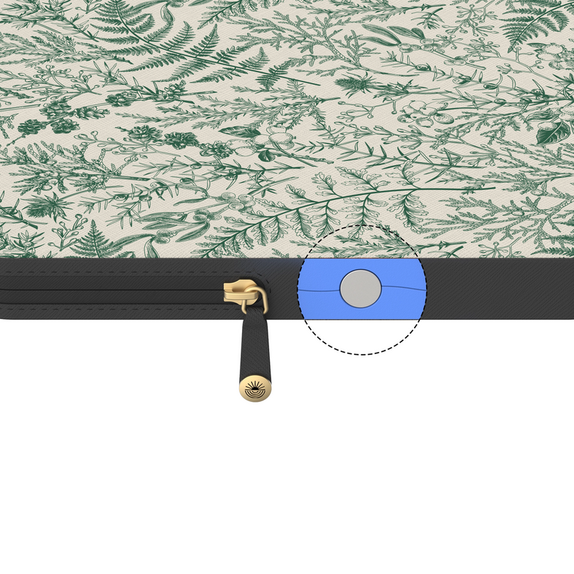 Sage Garden | Green Floral Laptop Case