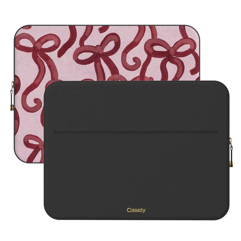 Love Me Knot | Mauve Bow Laptop Case
