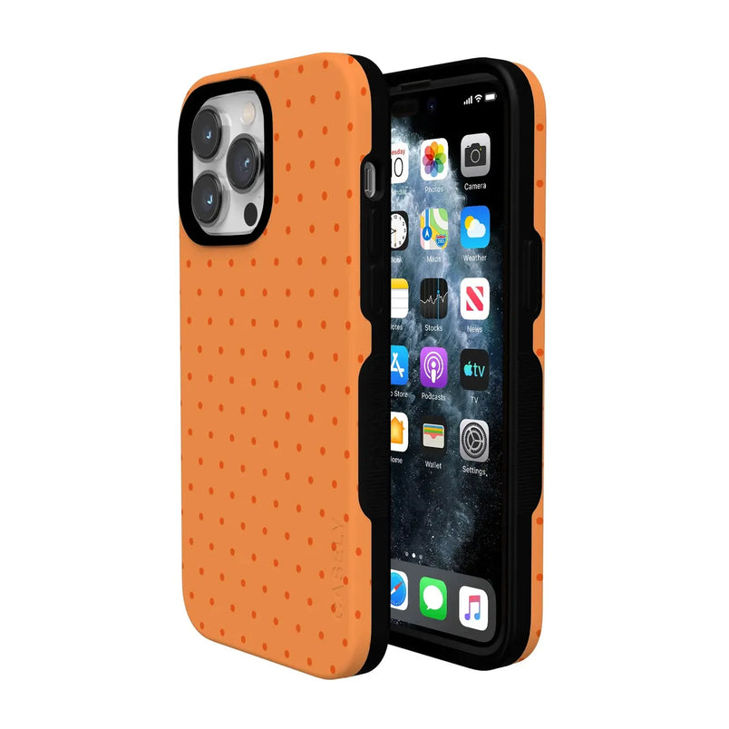 On the Dot | Orange Polka Dot Case