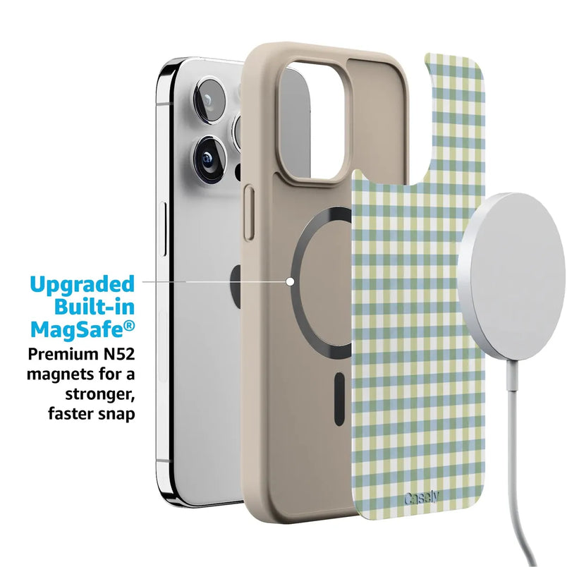 Pastel Picnic | Blue & Green Gingham Case