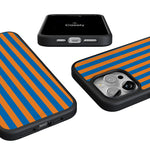 Go New York | Blue & Orange Stripes Case