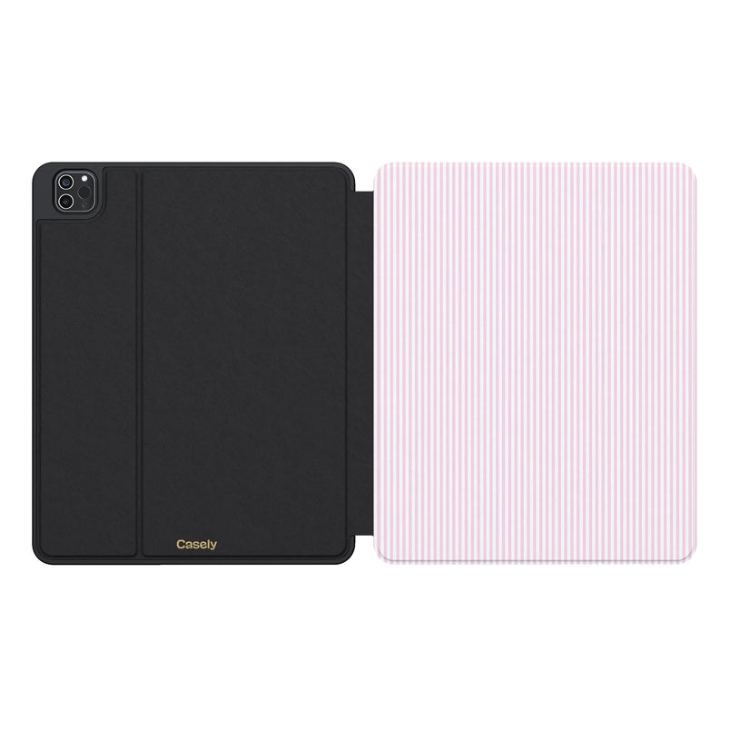 Stripes and the City | Light Pink Pinstripe iPad Case