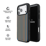 Go New York | Blue & Orange Stripes Case