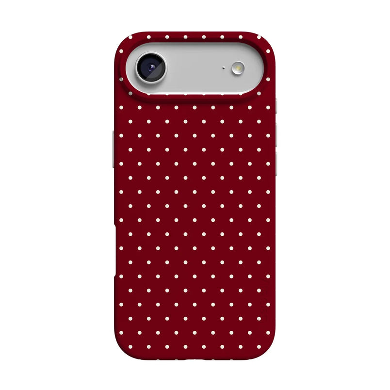 On the Dot | Maroon Polka Dot Case