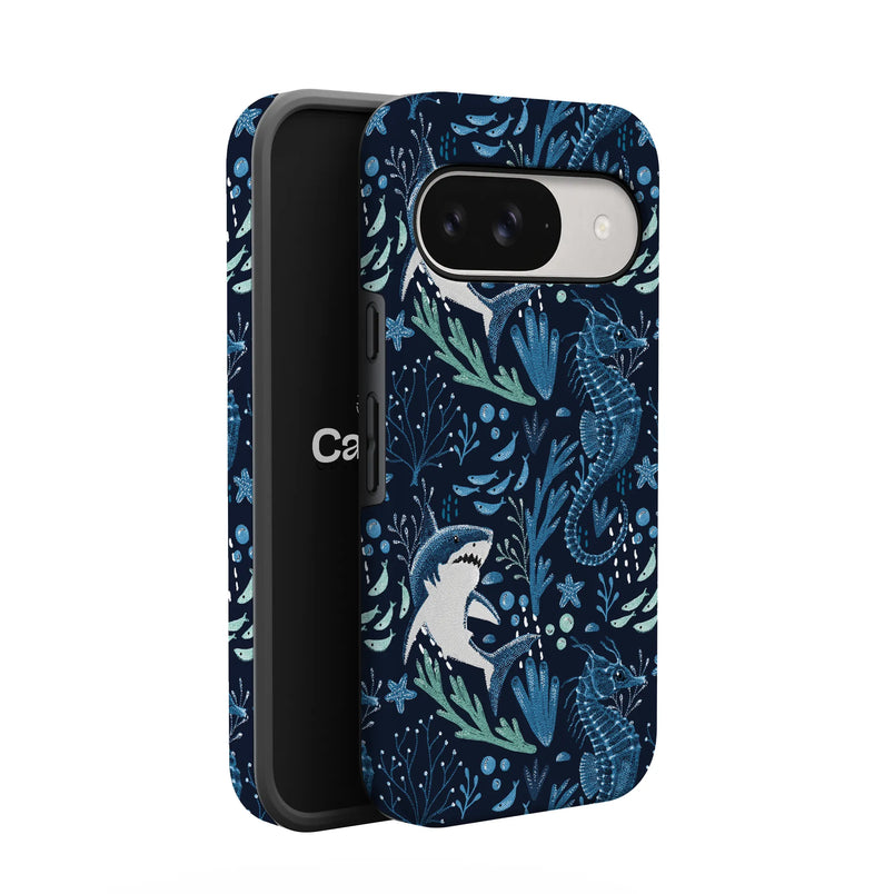 Midnight Reef | Shark Print Case