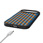 Go New York | Blue & Orange Stripes Case