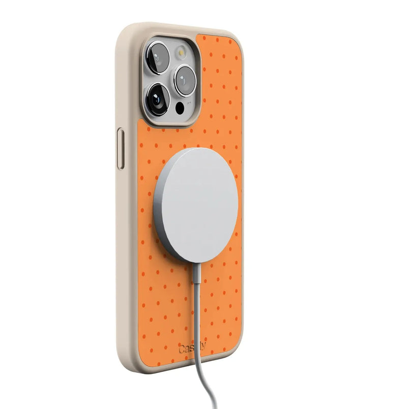 On the Dot | Orange Polka Dot Case