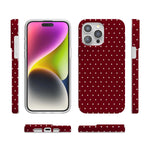 On the Dot | Maroon Polka Dot Case