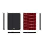 On the Dot | Maroon Polka Dot iPad Case