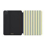 Coastline Stripes | Blue & Yellow iPad Case