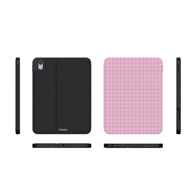 Sweet Jam | Light Pink Gingham iPad Case