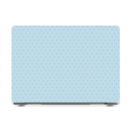On the Dot | Blue Monochrome Polka Dot Laptop Shell - 16