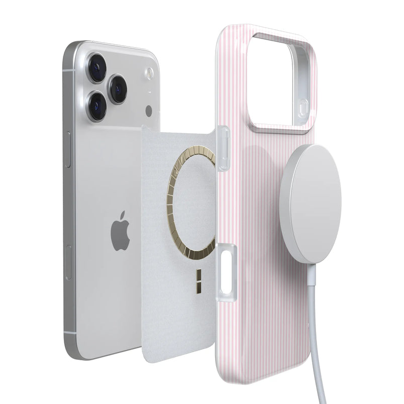 Stripes and the City | Light Pink Pinstripe Case