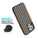 Go New York | Blue & Orange Stripes Case