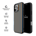 Go New York | Blue & Orange Stripes Case