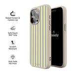 Coastline Stripes | Blue & Yellow Case