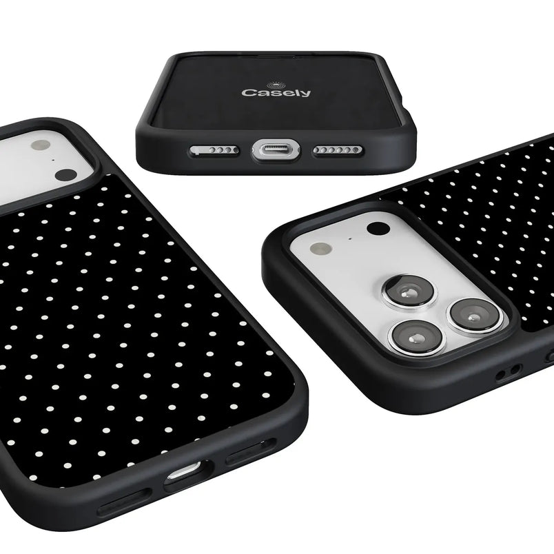 On the Dot | Black Polka Dot Case
