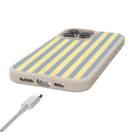 Coastline Stripes | Blue & Yellow Case