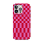Vibe Check | Pink Checkerboard Case