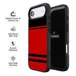 Storm Warning | Black & Red Stripes Case