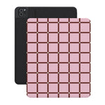 Uptown Gridlock | Pink Checkerboard iPad Case