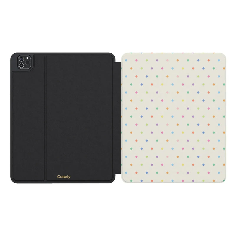 On the Dot | Rainbow Polka Dot iPad Case