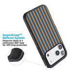 Go New York | Blue & Orange Stripes Case
