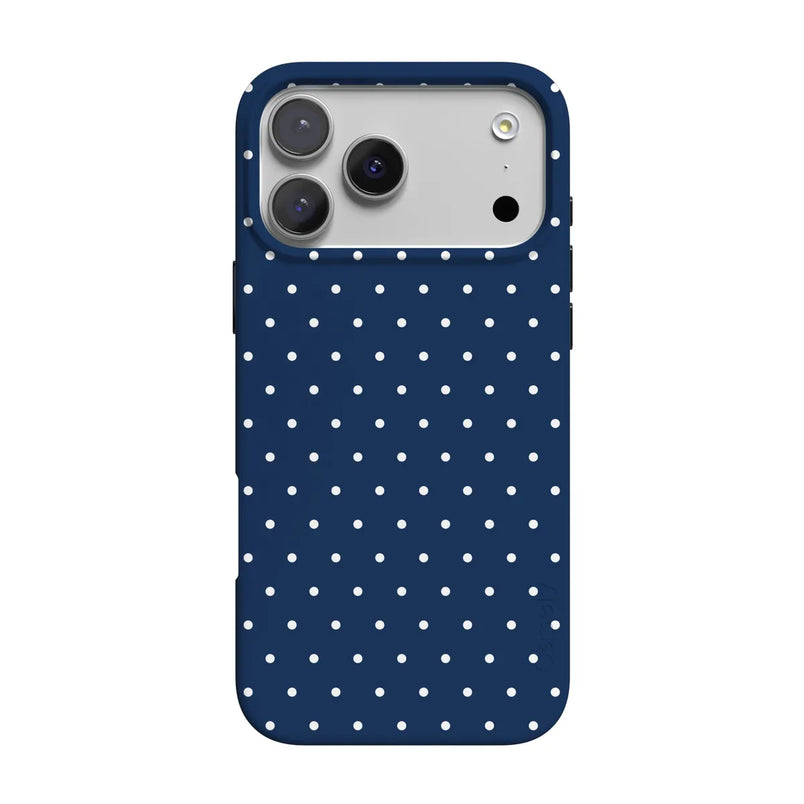 On the Dot | Navy Polka Dot Case