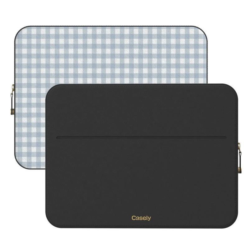 Pastel Picnic | Blue Gingham Laptop Case