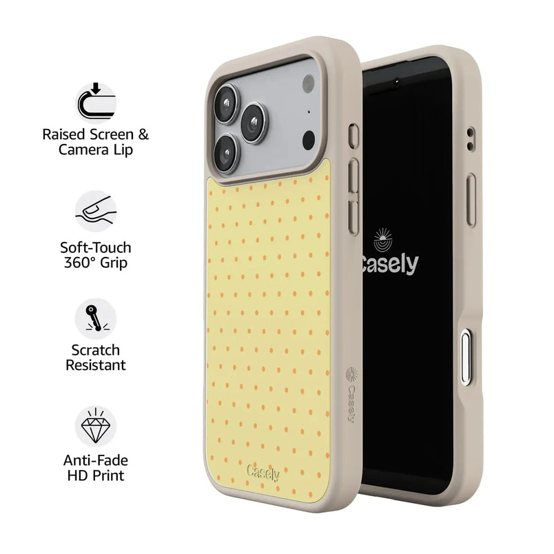 On the Dot | Yellow Polka Dot Case