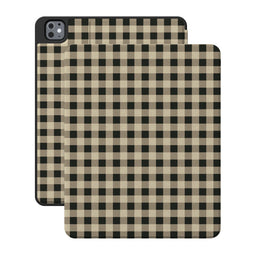 Cedar Lane | Black & Cream Gingham iPad Case