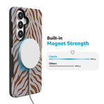 Untamed | Brown & Blue Zebra Case